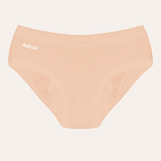 Relixa HIPSTERS menštruačné nohavičky – silná absorpcia, nízky pás – béžové, veľkosť XS